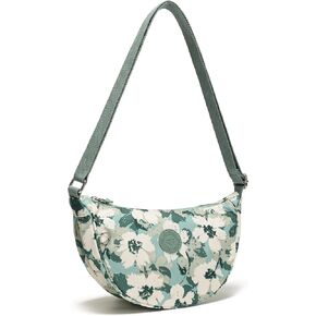 Crescent Crossbody Bags for Women, Small Nylon Lightweight Shoulder Purse, Adjustable Strap Casual Everyday in Saudi Arabia