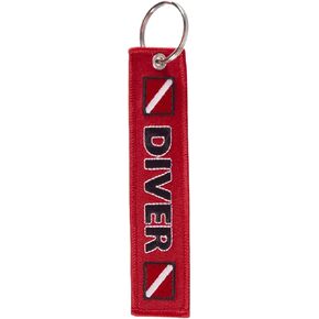 Polyester Embroidered Diver Keychain Lightweight Waterproof Diving Keyring for Scuba Enthusiasts Beach Holidays in Saudi Arabia