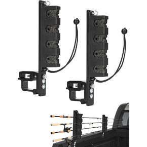 Fishing Rod Holder for Truck Bed, 6061-T6 Aluminum Truck Bed Fishing Rod Holders, Durable and Stable Rods Truck Rod Holder, Space Saving in Saudi Arabia