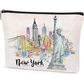 Italy Makeup Bag Gifts for Women, Italy Souvenirs, Travel Essentials Cosmetic Pouch Waterproof Linen Toiletry Organizer, Italian Themed Gifts for Travelers Wife Mom Friends Teacher Coworker in Saudi Arabia