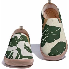 Women's Slip Ons Lightweight Flats Sneakers Walking Casual Loafers Art Painted Travel Shoes in Saudi Arabia