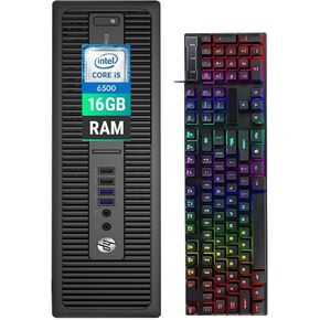 HP 800 G2 عامل صغير عامل ، 800G2 SFF كمبيوتر سطح المكتب ، 6th Gen Core I5-6500 ، 16 جيجا بايت DDR4 RAM ، 1 تيرابايت SDD ، VGA ، Windows 10 Pro (متجدد) in Kuwait