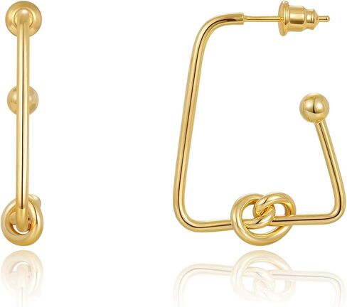KELORIS PATH Gold Hoop Earrings for Women, 14K Chunky Thick Twisted Trendy Dainty Hoops Earrings Statement Jewelry Gifts in Saudi Arabia