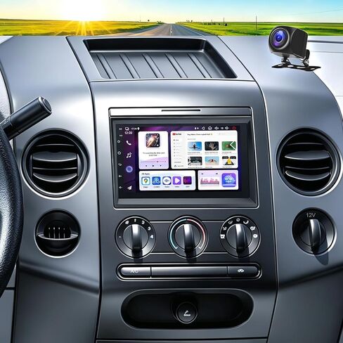 Android 13 Car Stereo Radio for Ford F150 F250 F350 2004-2014, 7 inches HD Touchscreen Car Stereo Radio w/CarPlay &Android Auto Radio, Support GPS Bluetooth SWC WiFi Backup Camera Radio(2+32G) in Saudi Arabia