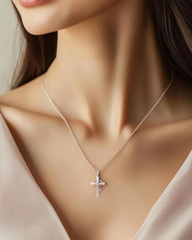 Stethoscope Cross Necklace for Women, Nurse Gifts with Heart Pendant 925 Sterling Silver Doctor Christmas Graduation Appreciation Gift for Nurse Doctor Medical Student RN in Saudi Arabia