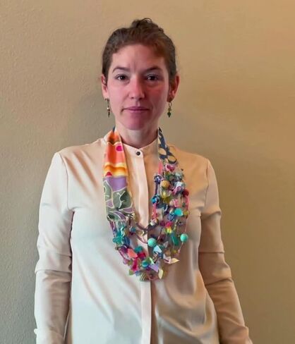 Women’s Pastel Multi Strand Beaded Waterfall Collar Scarf Necklace from Recycled Hand Painted Cotton Fabrics – LRW DESIGNS in Saudi Arabia