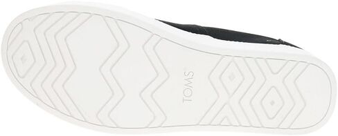 TOMS Womens Asher Platform Slip On Sneakers Shoes Casual - Black in Kuwait