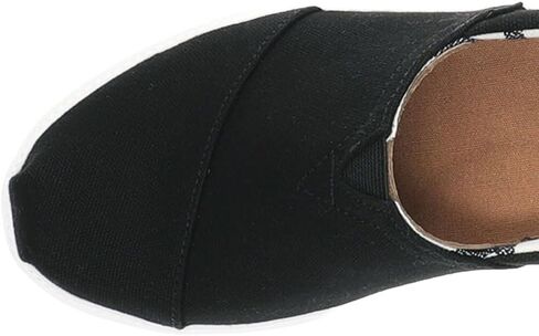 TOMS Womens Asher Platform Slip On Sneakers Shoes Casual - Black in Kuwait