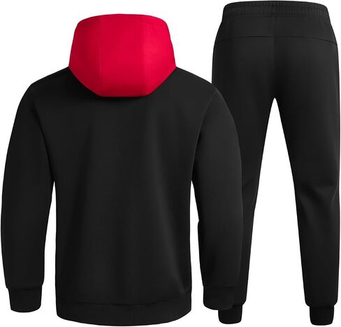 Men's Tracksuit Sweatsuits 2 Piece Set Athletic Jogging Gym Activewear Sweat Track Suits Sets NHS3851-1 in Kuwait