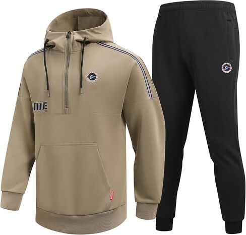 Men's Tracksuit Sweatsuits 2 Piece Set Athletic Jogging Gym Activewear Sweat Track Suits Sets NHS3851-1 in Kuwait