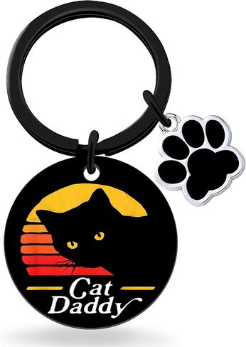Cat Dad Gifts Cat Parents Gifts Keychain For Men Cats Daddy Mom Gift For Women Cats Themed Gift For Kitty Lovers Owners in Saudi Arabia