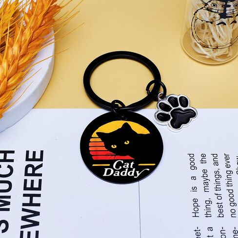 Cat Dad Gifts Cat Parents Gifts Keychain For Men Cats Daddy Mom Gift For Women Cats Themed Gift For Kitty Lovers Owners in Saudi Arabia