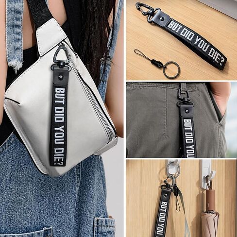BUT DID YOU DIE Personalized Keychain, Wrist Lanyard Keychain for Women & Men, Wristlet Strap for Car Keys, Wallet, Backpack, Luggage, Motorcycles in Saudi Arabia