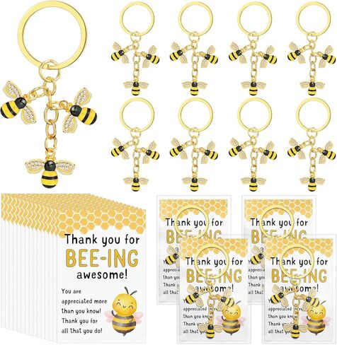 Ecally Employee Appreciation Gift Team Keychain Thank You Card Bag Staff Gift for Vbs Volunteer Worker Asd Rbt Favor in Kuwait