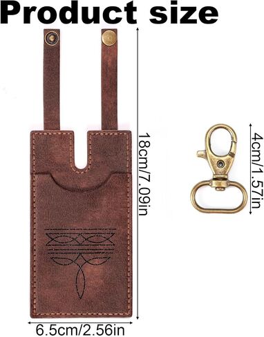 Lyreh 2pcs Western Boot Wallet with Strap, Fashion Cowboy Cowgirl Insert Leather Boot Wallet with Keyring Accessories for Women Credit Card Holder in Saudi Arabia