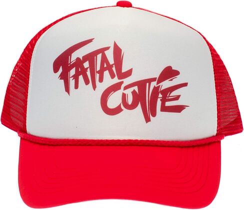 Fatal Cutie Truckers Hat Unisex Adjustable Fury Cap Red/White in Saudi Arabia