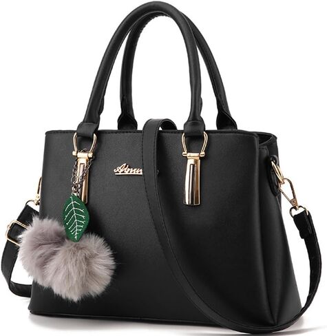 Dayfine Handbags and Purse for Women Vegan Leather Satchel Bag Top Handle Handbag Shoulder Bags Crossbody Bag Ladies Totes in Saudi Arabia