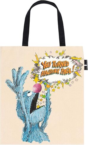 The Monster at the End of This Book Tote Bag with Inner Pocket - Officially Licensed Sesame Street Gift for Book Lovers in Saudi Arabia