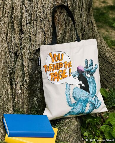 The Monster at the End of This Book Tote Bag with Inner Pocket - Officially Licensed Sesame Street Gift for Book Lovers in Saudi Arabia