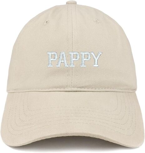 Trendy Apparel Shop Pappy Embroidered Soft Crown 100% Brushed Cotton Cap in Kuwait
