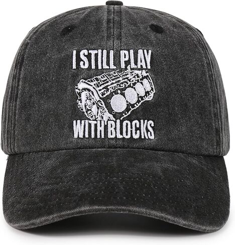 InnoBeta Mechanic Gifts for Men, I Still Play with Blocks Baseball Cap, for Auto Aircraft Mechanics in Kuwait