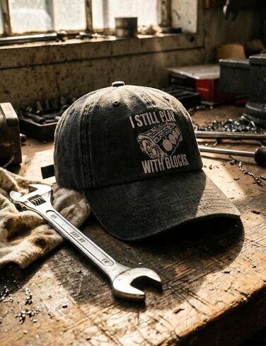 InnoBeta Mechanic Gifts for Men, I Still Play with Blocks Baseball Cap, for Auto Aircraft Mechanics in Kuwait