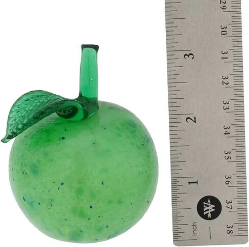 Glass Of Venice Murano Glass Apple Figurine - Green in Kuwait