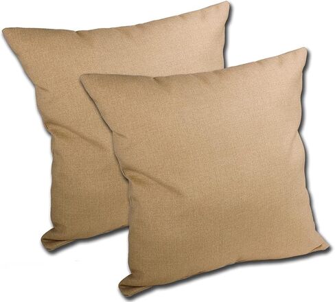 Comfort Classics Set of 2 16W x 16D x 5H Spun Polyester Outdoor Throw Pillow in Solid Spruce Inc. in Saudi Arabia
