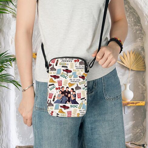 KEYCHIN Outside Musical Crossbody Bag Ponyboy & Johnny Fans Gift Outside Shoulder Bag Musical Merch in Kuwait