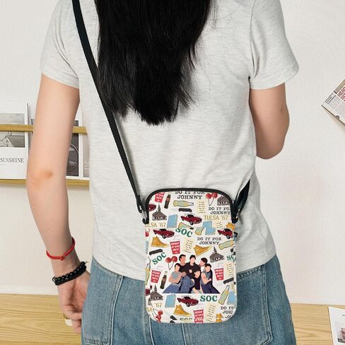 KEYCHIN Outside Musical Crossbody Bag Ponyboy & Johnny Fans Gift Outside Shoulder Bag Musical Merch in Kuwait