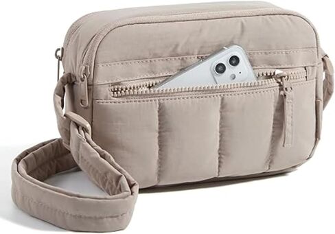 Cross Body Purse, Mini Crossbody Bags for Women Travel Purse, Puffy Shoulder Handbag Wallet with RFID Blocking Slots in Kuwait
