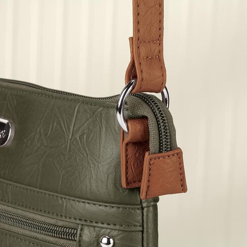 Fox Valley Traders B.Amici Francesca RFID Crossbody Bag, RFID Lining, Adjustable Straps in Kuwait