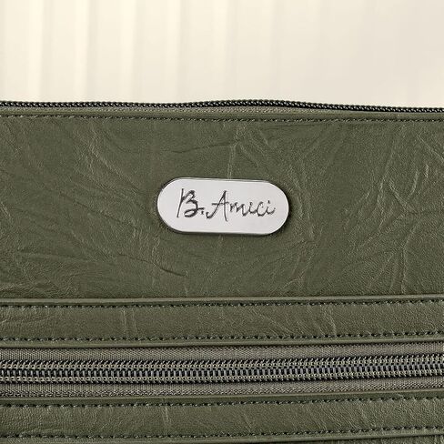 Fox Valley Traders B.Amici Francesca RFID Crossbody Bag, RFID Lining, Adjustable Straps in Kuwait