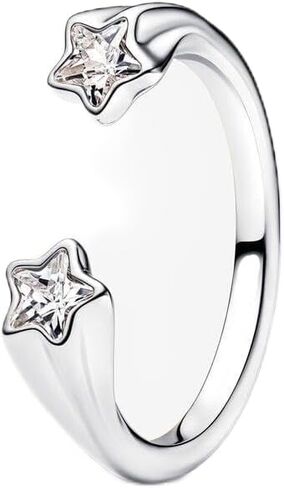 Sparkling Ring Fit Women Fashion Gifts 925 Sterling Silver DIY Jewelry in Saudi Arabia
