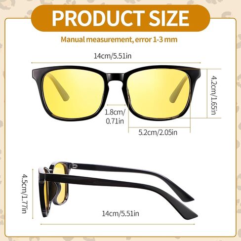 JATEBI 3 Pcs Driving Glasses Women for Night Vision Square Anti Glare Glasses UV400 Protection Yellow Polarized Eyewear in Saudi Arabia