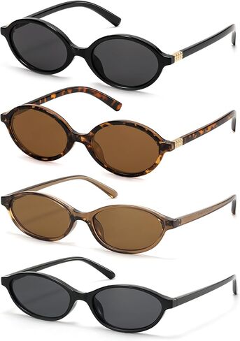 ViewJoy Retro Oval Sunglasses for Women Vintage 90s Y2K Trendy in Saudi Arabia