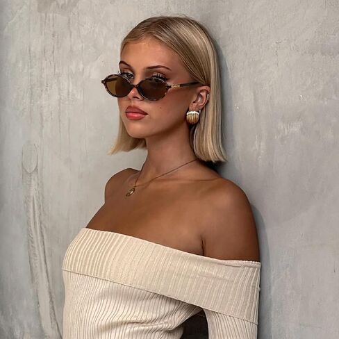ViewJoy Retro Oval Sunglasses for Women Vintage 90s Y2K Trendy in Saudi Arabia