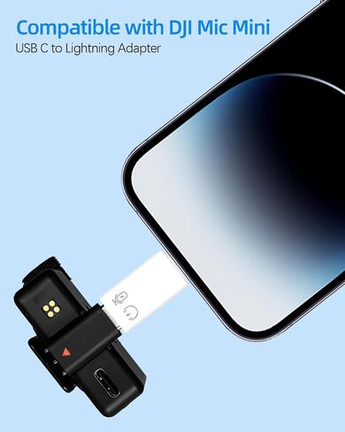 Moko USB C إلى محول البرق ، الذكور البرق إلى محول الإناث USB C متوافق مع iPhone 14/13/12/11 Pro Max/iPad/iPod/AirPods ، شحن الدعم ، نقل البيانات ، سماعات الرأس ووظيفة OTG ، أبيض in Kuwait
