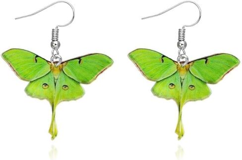 Butterfly Earrings for Women Statement Moth Hoop Earrings Cute Dangle Acrylic Jewelry Gifts Thanksgiving Gifts in Kuwait