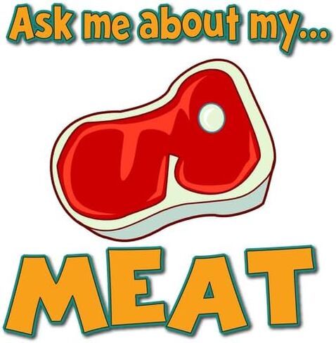 CafePress Funny Ask Me About My Meat Steak Butcher Humor Cap Adjustable Baseball Cap in Saudi Arabia
