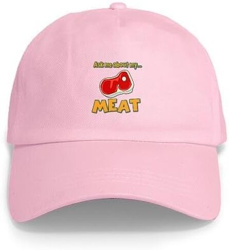 CafePress Funny Ask Me About My Meat Steak Butcher Humor Cap Adjustable Baseball Cap in Saudi Arabia
