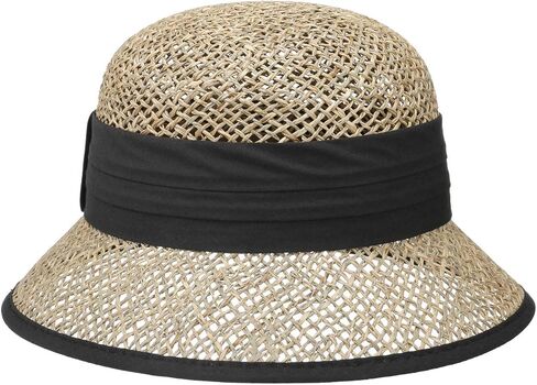 Seeberger Seagrass Straw Cloche Hat Women Black One Size in Saudi Arabia