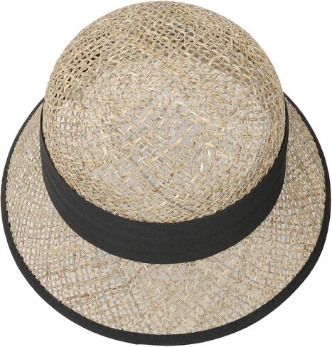 Seeberger Seagrass Straw Cloche Hat Women Black One Size in Saudi Arabia