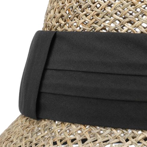 Seeberger Seagrass Straw Cloche Hat Women Black One Size in Saudi Arabia