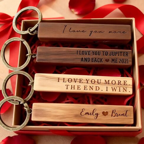 Personalized Wood Keychain Blanks with Copper Straps, Custom Symbols and Text, Women Men Keychains for DIY Various Key Tags, Laser Engraving Material, Wood for Crafts in Saudi Arabia