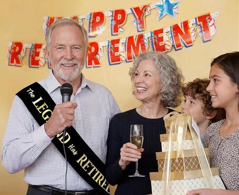 The Legend Has Retired Sash – Elegant Black and Gold Foil Legendary Sash for Both Women and Men & Large Safety Pin. Perfect for Retirement Gifts for women and Men Parties or Retirement Decorations in Saudi Arabia