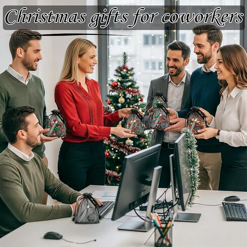 Employee Appreciation Gifts Bulk, Team Gifts for Employees & Office Staff, Thank You Gifts for Coworkers, 10 Sets/ 40 Pcs Thank You Keychains, Organza Bags & Cards in Saudi Arabia
