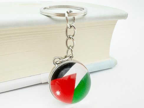 3 Pcs Jordan Flag Key Chain,Cool Keychain for Car Keys, Stainless Steel Keyrings & Keychains,Used for Home Decoration, Jewelry Hanging Decorations. in Kuwait