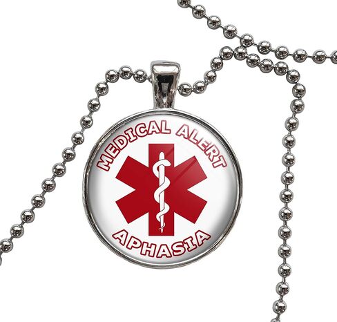 Medical Alert Aphasia Pendant Necklace in Kuwait