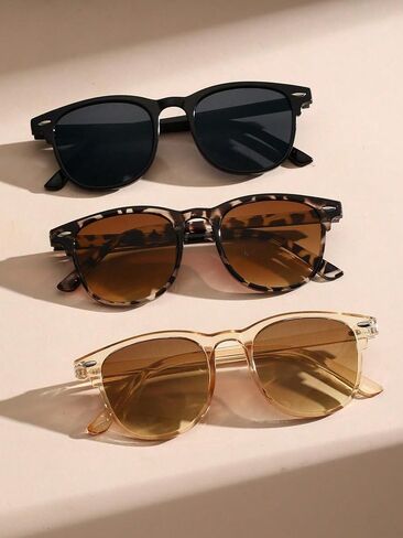 4-Pack Pastel Round Sunglasses - Colorful Plastic Frame UV400 Glasses for Women, Summer Fashion Accessories in Saudi Arabia